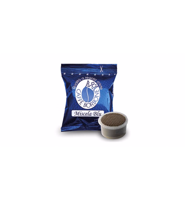 Caffe Borbone Compatible Lavazza Espresso Point 100 Coffee Pods, Blue Blend with Refined Taste, Powerful Character and Intense Aroma, Roasted and Freshly Packaged in Italy
