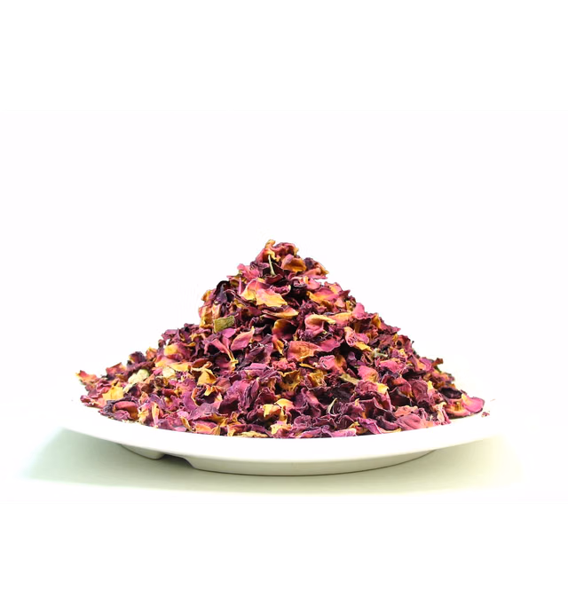 Greenhilltea Premium bulk tea,Rose Buds and Petals Tea caffeine free herbal tea – 8 Oz Bag