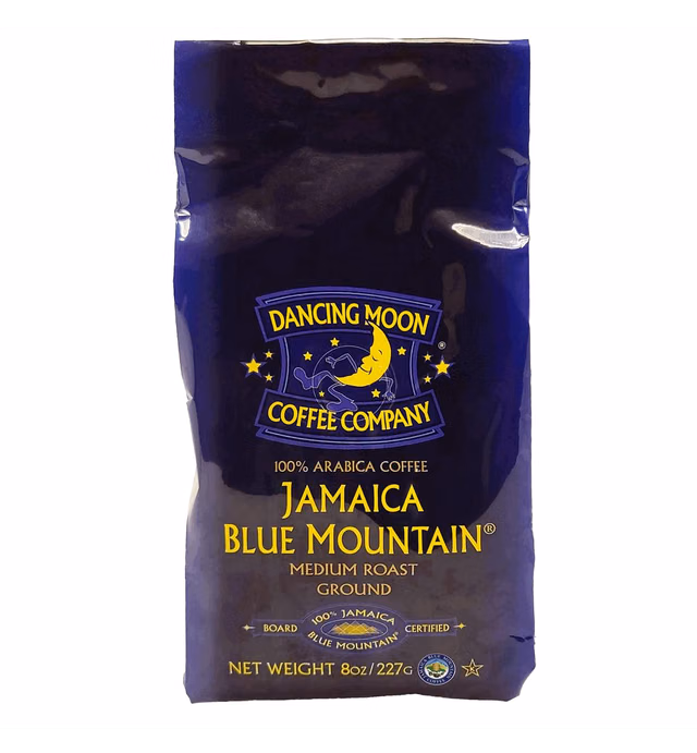 Dancing Moon 100% Pure Jamaica Blue Mountain® Ground Coffee - 8 oz Medium Roast
