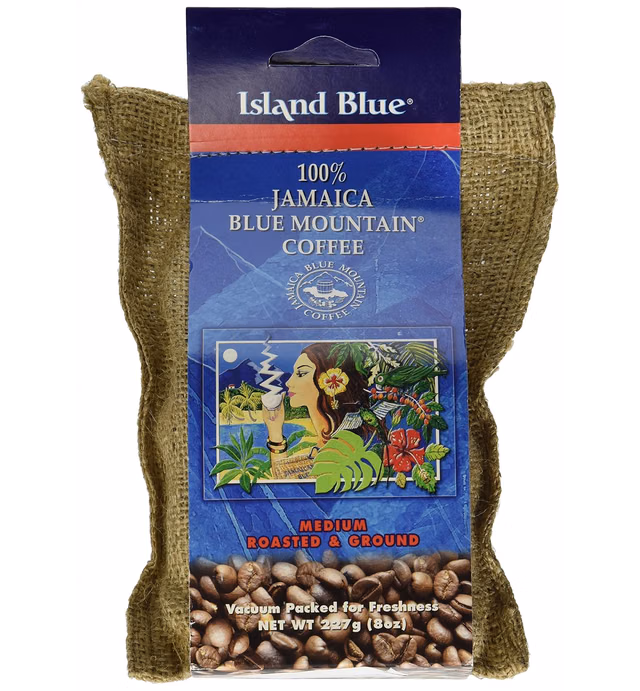 Island Blue -100% Jamaica Blue Mountain Ground Coffee 8oz