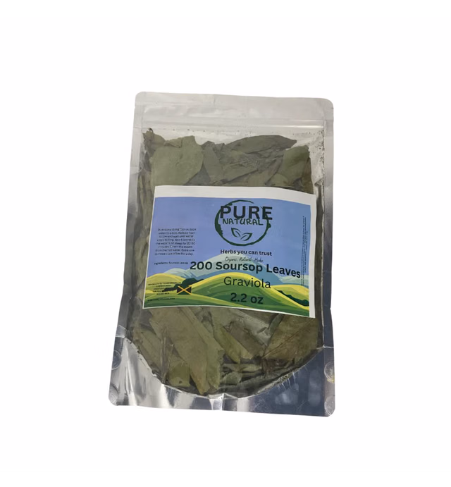 Purelifeherbs Organic Soursop Leaves/Organic Graviola Leaves-(over 200 Leaves)