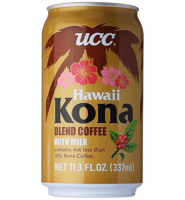 UCC Hawaii Kona Blend Coffee with Milk, 11.3 Fl Oz (Pack of 24)