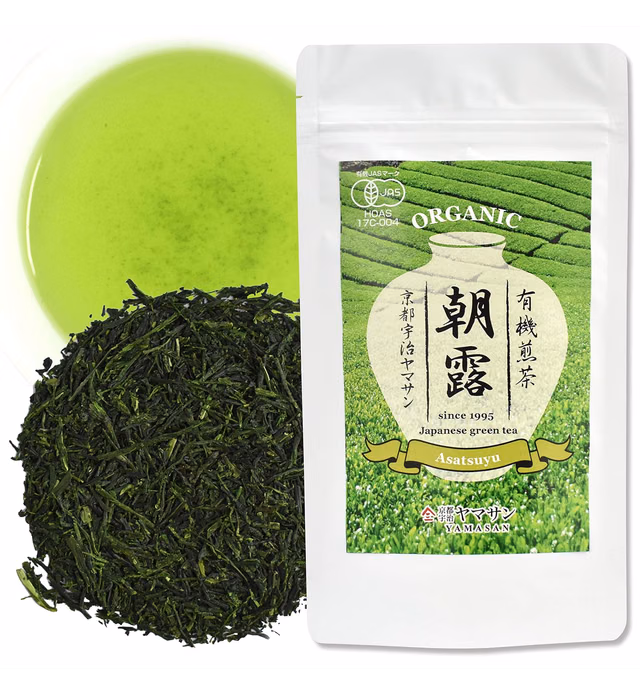 Green Tea Sencha (Asatsuyu),Japanese premium Organic Loose Leaf Green Tea, single origin 80g【YAMASAN】