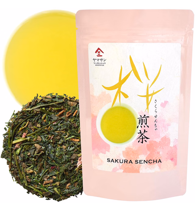 Sakura floral Green Tea with Sakura petals - Blending 100% SAKURA, Japanese Loose Leaf Green Tea, 2.82oz(80g)