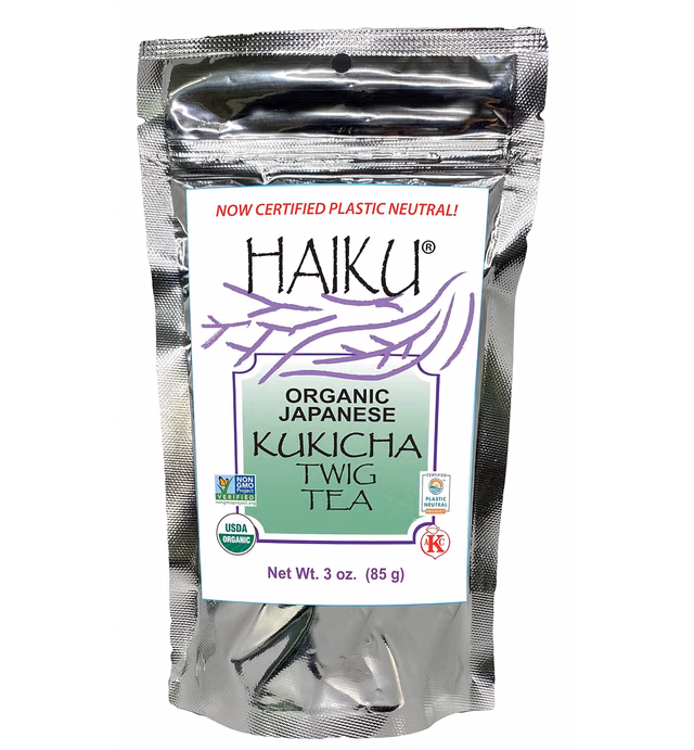 Haiku Organic Japanese Kukicha Twig Tea, 3-Ounce Loose Tea (Pack of 6)