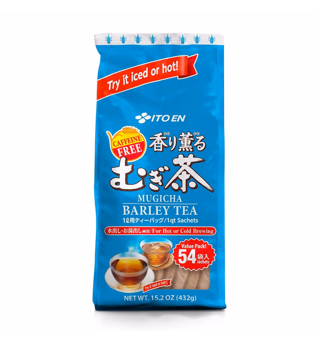 Ito En Mugicha Roasted Barley Tea, 54 Count Tea Bags, Caffeine Free