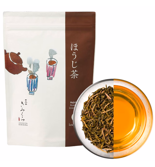 Japanese Tea KIMIKURA | Hojicha Roasted green tea -Premium Deep roasted -Loose leaf 100g/3.5oz -from Shizuoka Japan