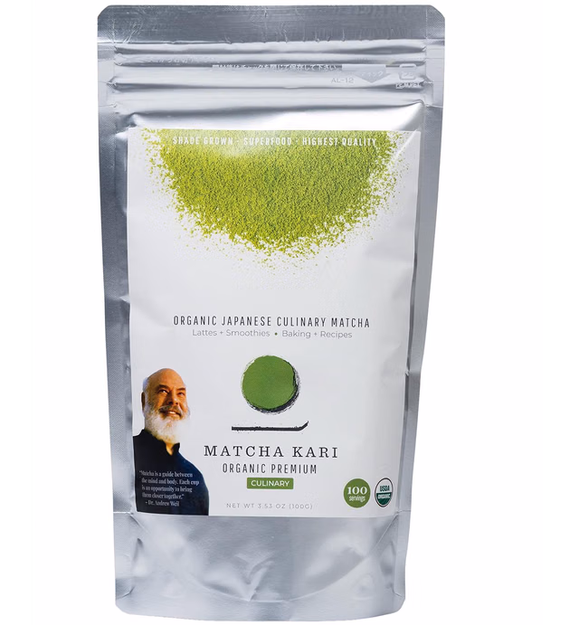 Dr. Weil Matcha Kari - Organic Matcha Green Tea Powder - 100 grams - Japanese Culinary Grade Matcha