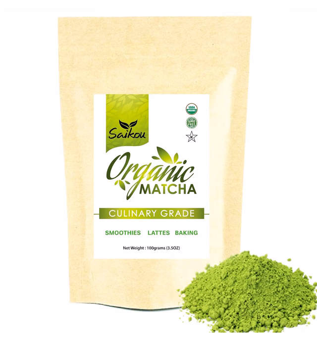 Matcha Green Tea Powder Classic Culinary Grade Organic For Lattes Smoothies Baking Natural Energy 3.5oz