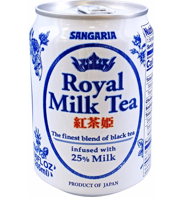 SANGARIA Royal Milk Tea, 8.96 Fluid Ounce (Pack of 24)