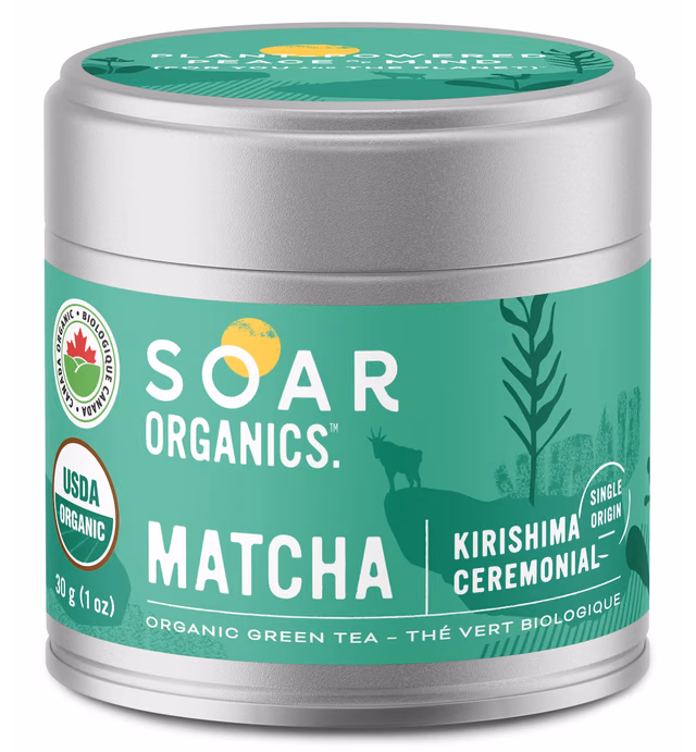 Soar Organics - Organic Japanese Matcha Green Tea Powder - Kirishima Ceremonial Grade - Single Origin - 30g