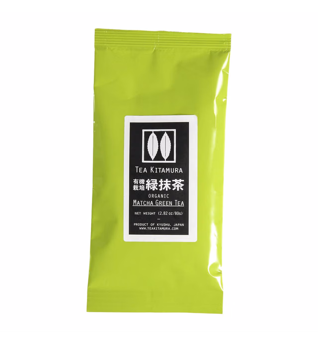Organic Single-origin Japanese Matcha Green Tea (Ryoku-cha with Matcha) Loose Leaf 2.82 oz (80g) by Tea Kitamura