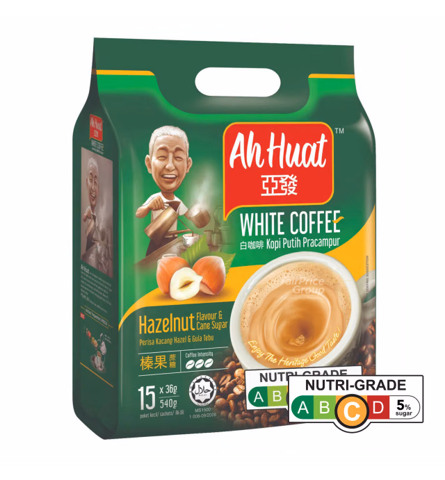 Ah Huat White Coffee - Hazelnut & Raw Sugar