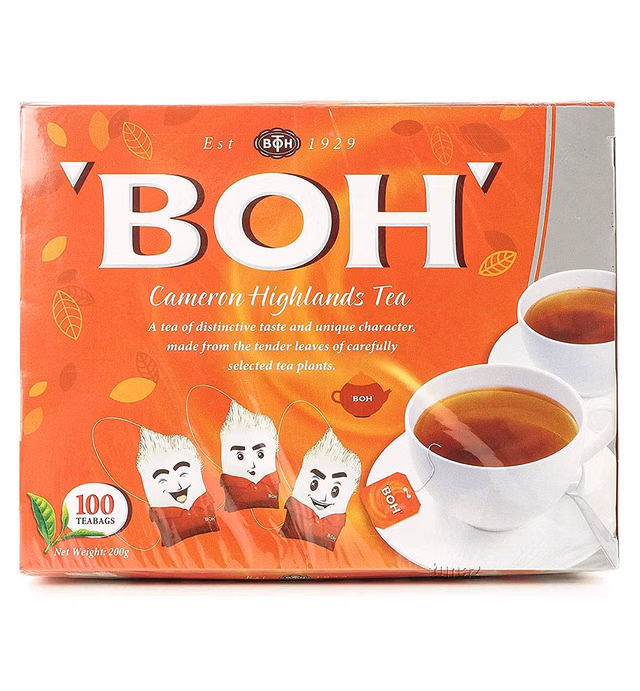 BOH Tea Malaysia Classic Cameron Highlands Tea (100 Teabags) Halal Teatime Instant Drinks 200g (7.05 oz)