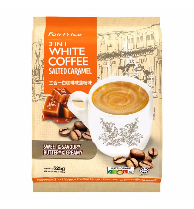 FairPrice 3-In-1 White Coffee - Salted Caramel