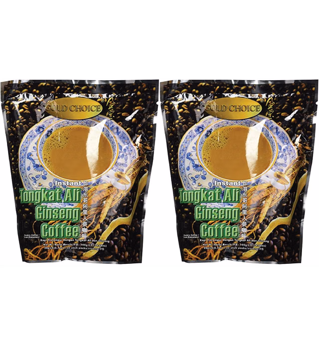 Gold Choice Instant Tongkat Ali Ginseng Coffee – 2 Packs