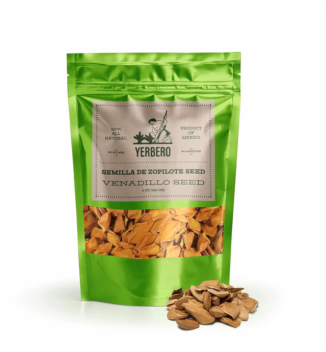 Yerbero - Semilla de Zopilote Seed o for Tea, Cobano o venadillo o caoba zopilopaztle (Swietenia humillis Zuccarini) Resealable Bag, Crafted By Nature 100% All Natural (5oz (140gr))