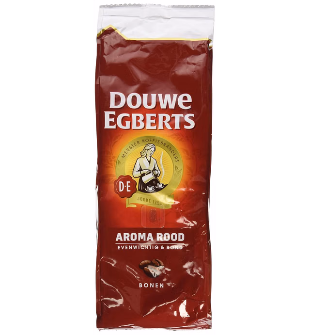 2 Packs Douwe Egberts Aroma Rood Whole Beans Coffee x 17.6oz/500g