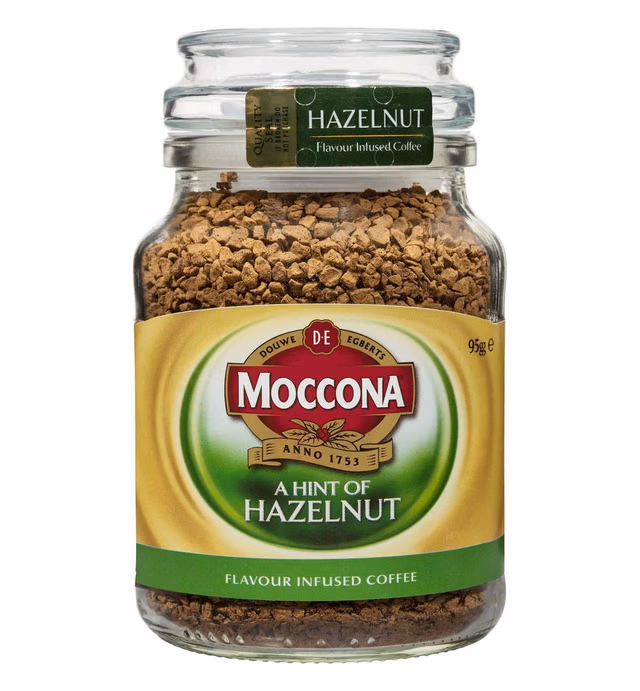 Moccona Freeze-Dried Instant Coffee 95 Grams (Imported from Australia) (Hazelnut)