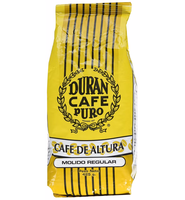Panama Café Duran Cafe de Altura Molido Regular Best Ground Coffee 15oz.