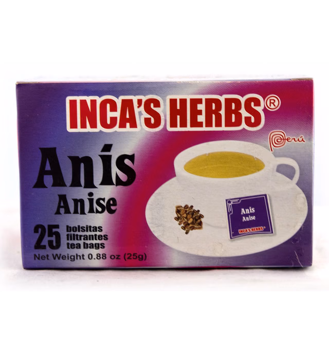 INCA'S FOOD All Natural Teas from Peru. (Anis, 25 gr.)