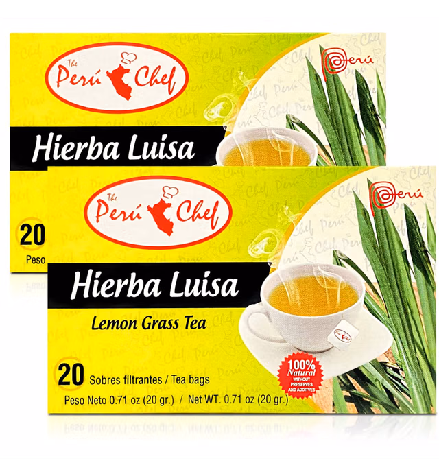 2 Boxes Hierba Luisa Te Lemon Grass Tea