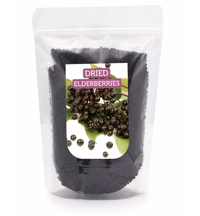 Dried ELDERBERRIES from Europe Premium Quality 900GR 2LB