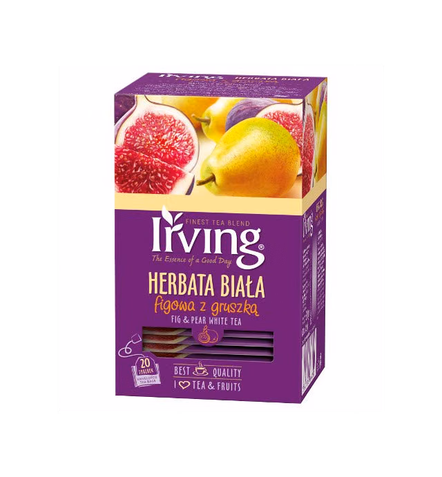 IRVING White Tea: Fig & Pear 20 tea bags/1 box