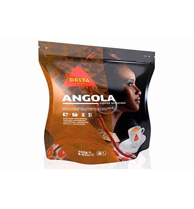 Delta Ground Roasted Coffee from Angola for Espresso Machine or Bag 250g