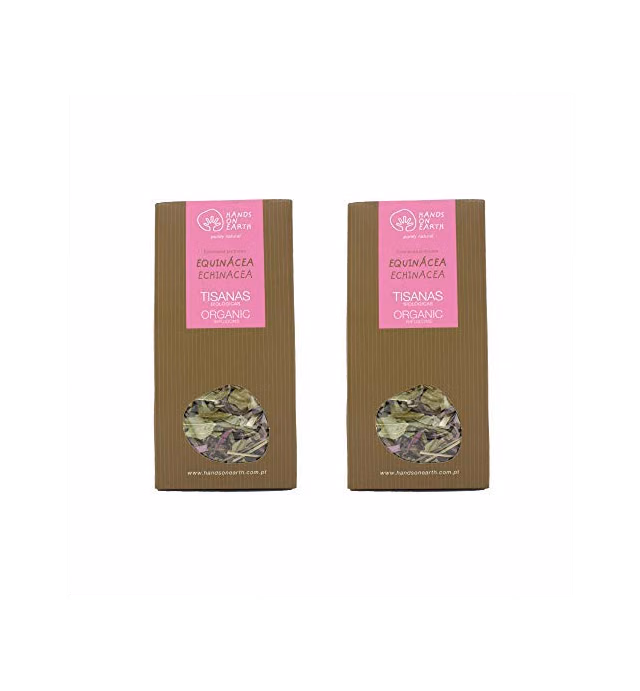 Hands on Earth Organic Echinacea Tea 2x25g (0.88oz) / Loose Leaves / Serves 48 Cups (Pack of 2)