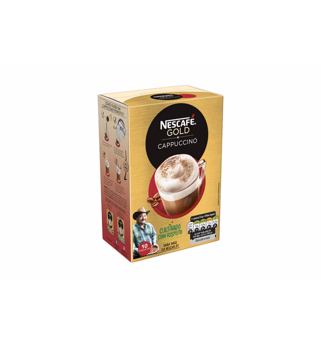 NescafŽ Cappuccino 10 Sachets, Red