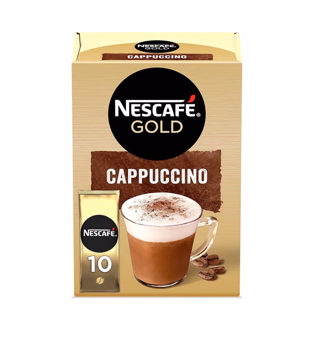 NescafŽ Nescafe Intenso, Cappuccino Packets, 0.49 Ounce (Pack of 10)