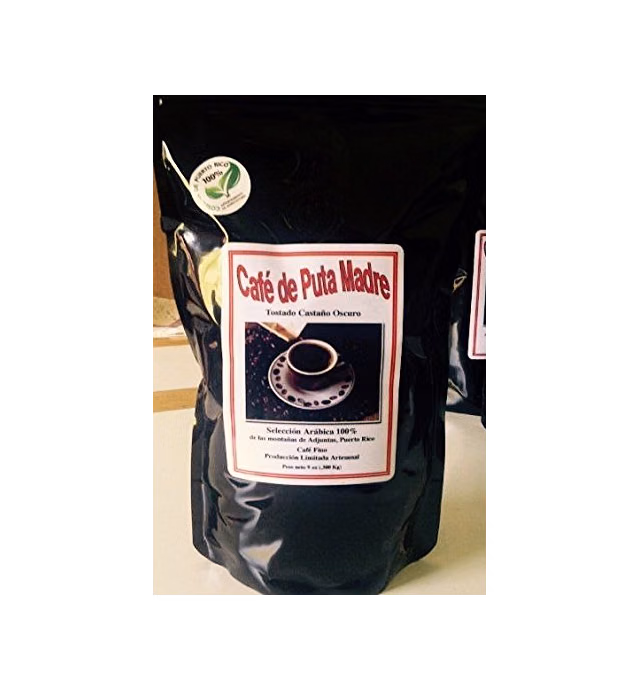 Cafe de Puta Madre - 100% Arabica Coffee Beans from Adjuntas, Puerto Rico - Limited Production Premium Quality Puerto Rican Coffee (9oz Beans)