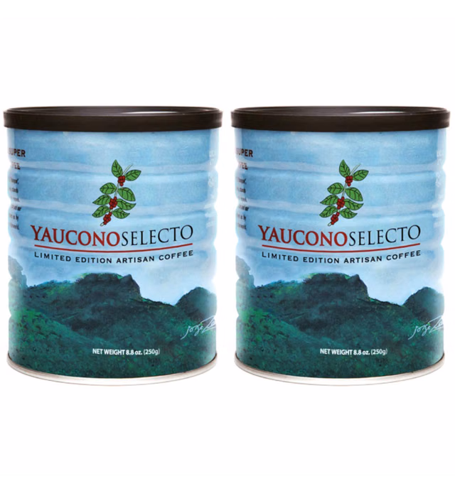 Yaucono Selecto Limited Edition Gourmet Coffee 8.8 Ounces - 2 Cans
