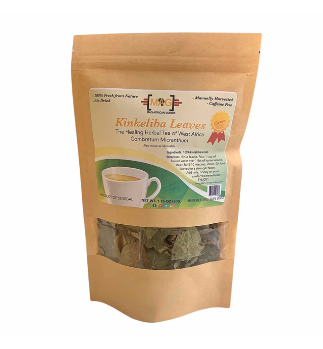 MAG AFRICAN GOODS Kinkeliba Leaves (Combretum micranthum) (Green Leaves)