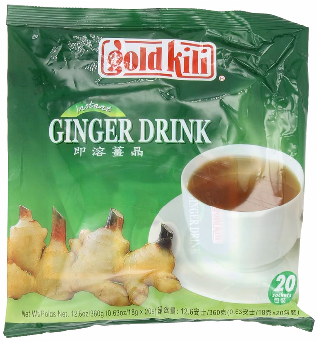 Gold Kili All Natural Instant Caffeine-free Ginger Drink, 20-Count Bags (Pack of 3)