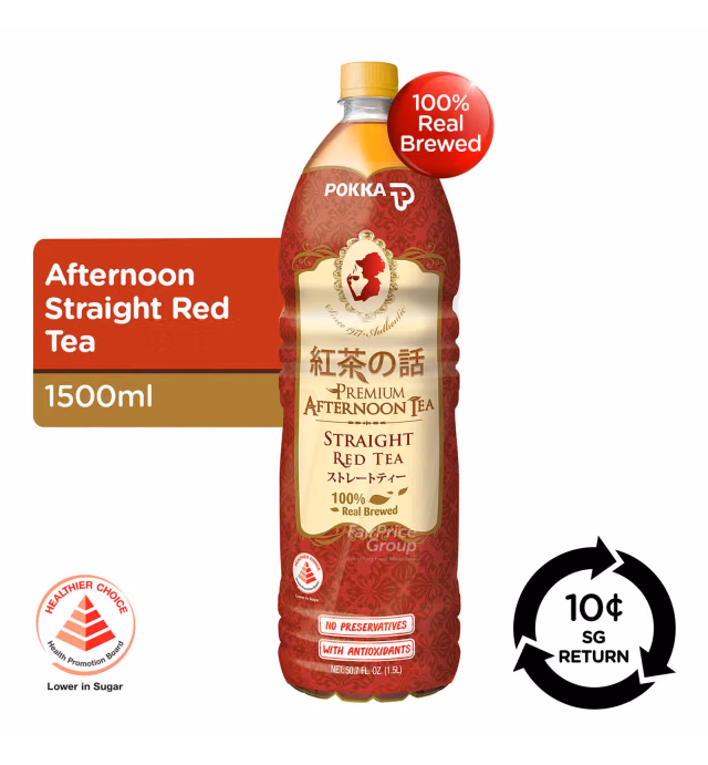 [BCRS] Pokka Premium Bottle Drink - Straight Red Tea