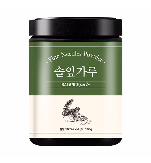 BALANCE PICK Natural Pine Needle Tea Powder - Product of Korea - 솔잎가루 (3.52oz (100g))