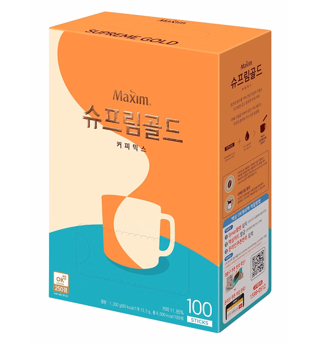 MAXIM SUPREME GOLD COFFEE - 100pks