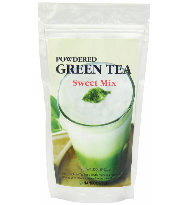 Hankook Tea Powdered Green Tea Sweet Mix, 8.82 Ounce (SYNCHKG123925)
