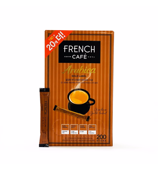 Namyang French Cafe Arabica Gold Label Instant Coffee Mix (200 sticks)