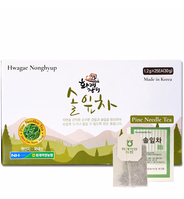 Organic Seasonal Pine Needle Tea (4 Box (100Tea Bag))