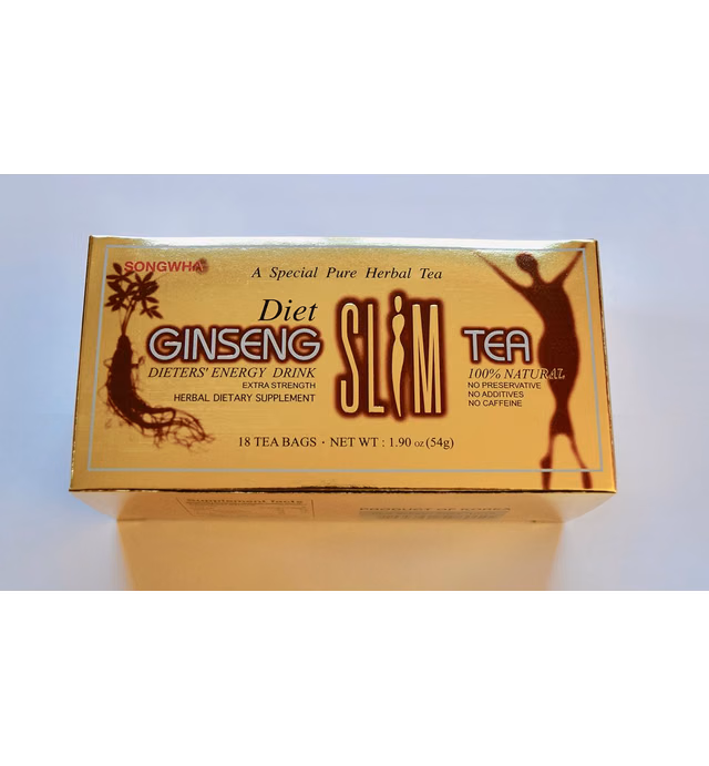 Diet Ginseng Slim Tea 18 (3g) Tea Bags (Pack of 2) Made in Korea