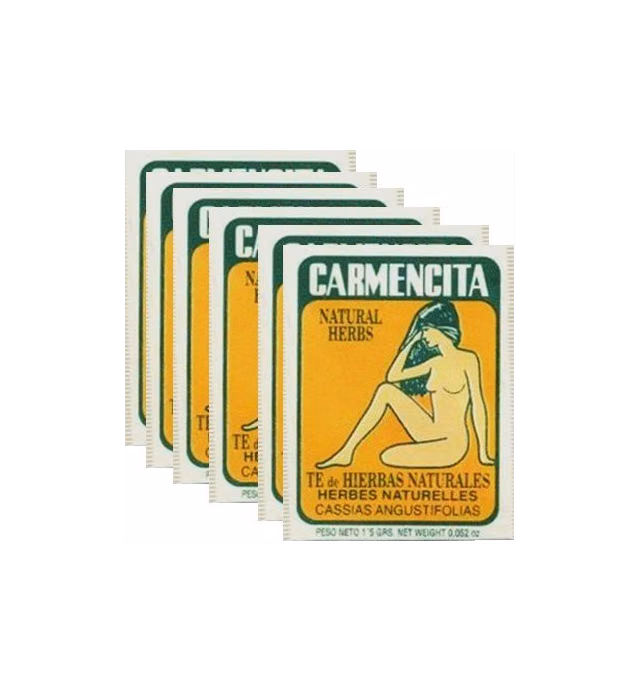 Carmencita Herbs Tea. Pack of 60 individual tea bags.