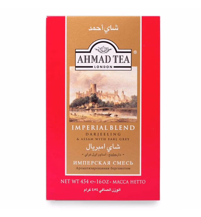 Ahmad Tea Black Tea, Imperial Blend Loose Leaf, 454g - Caffeinated and Sugar-Free