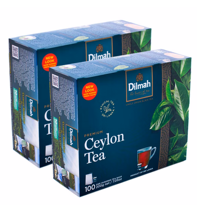 Dilmah Premium 100 Tea Bags x 2 Pack =(Total 200 Bags)