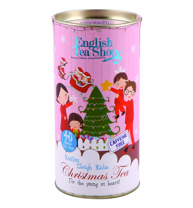 English Tea Shop Caffeine Free Pot Tea Bag, Sleigh Ride, 60 Gram
