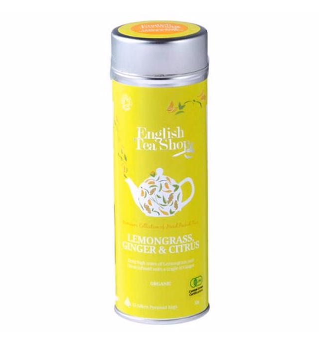 English Tea Shop Jeff Can Pyramid, Lemongrass Ginger and Citrus Fruits, 30 Gram