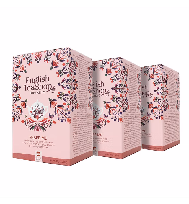 English Tea Shop Organic Shape Me - 20 Tea Bag Sachets, 30g