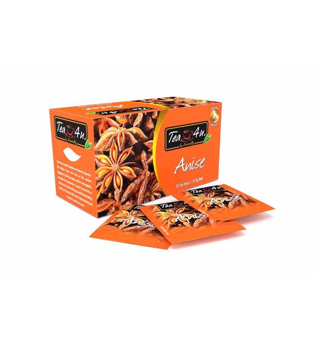 Tea4U Herbal Infusion Tea Bags - Natural & Fresh (Anise)